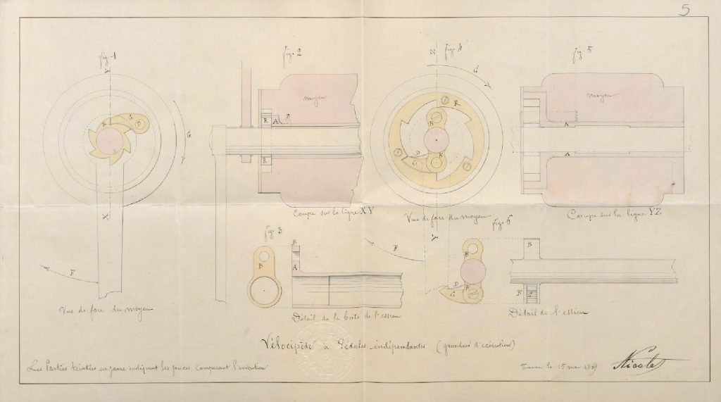 El velocípedo con pedales independientes